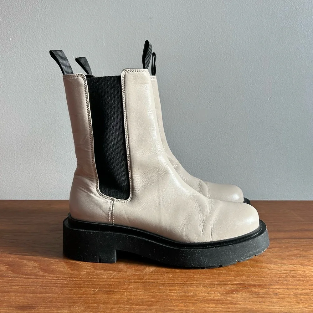 Genuine Leather H&M Premium Selection Chunky Chelsea - Picture 5 of 14